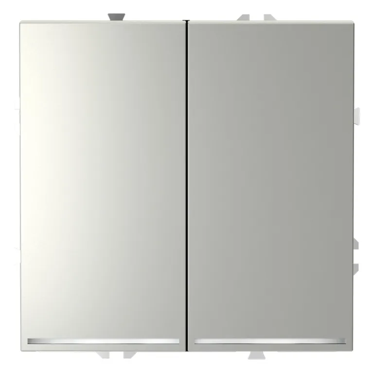Проходной переключатель двухклавишный с подсветкой Voltum S70 VLS020405
