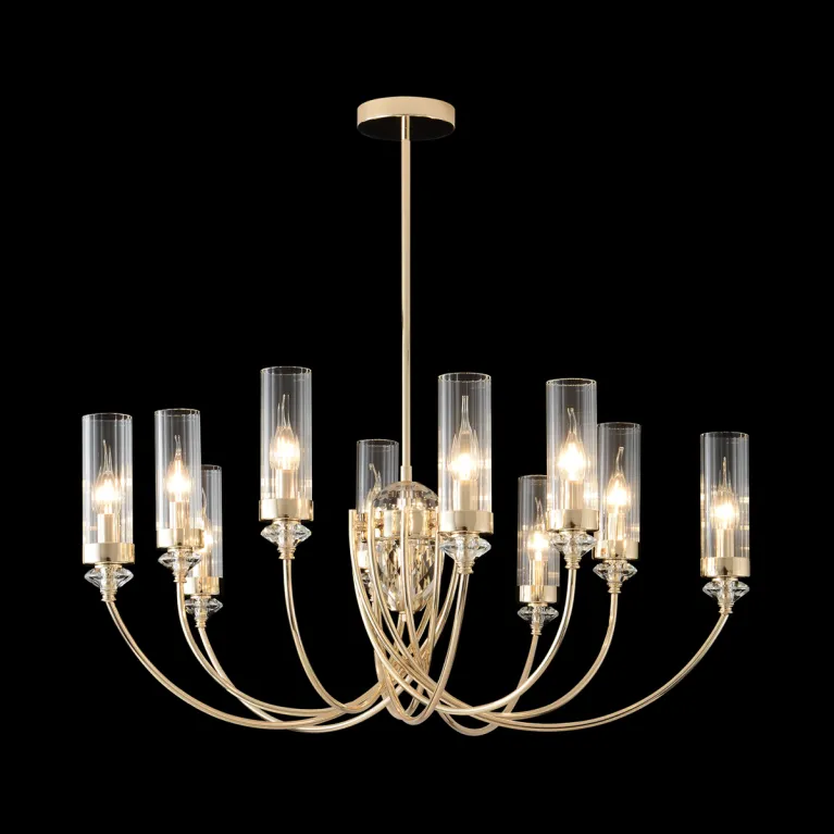 Люстра на штанге Crystal Lux SECRET SP10 GOLD