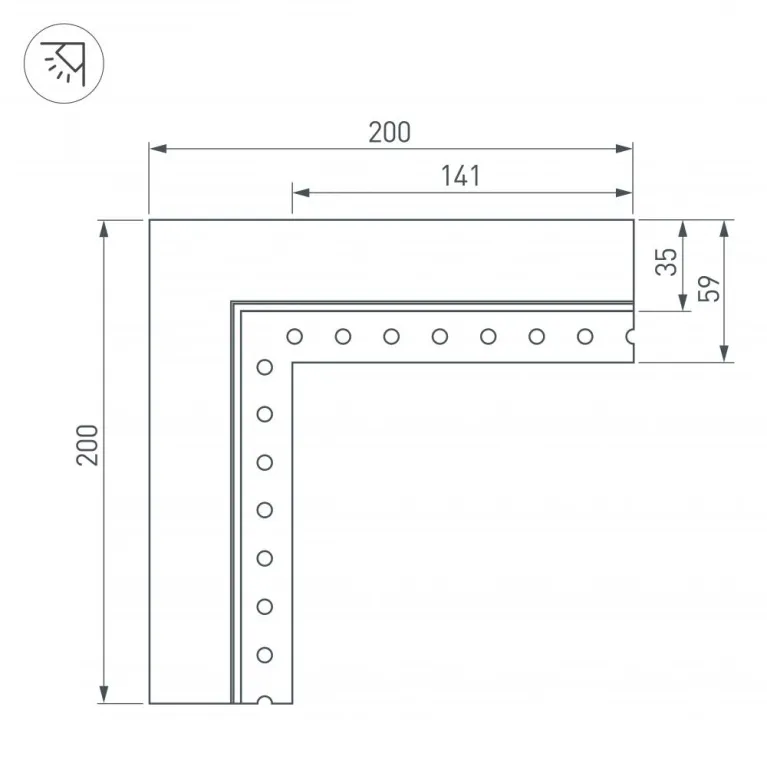 Соединитель профиля Arlight SL-LINIA 030100