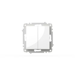 Выключатель двухклавишный ELBI Zena Vega 609-015600-202