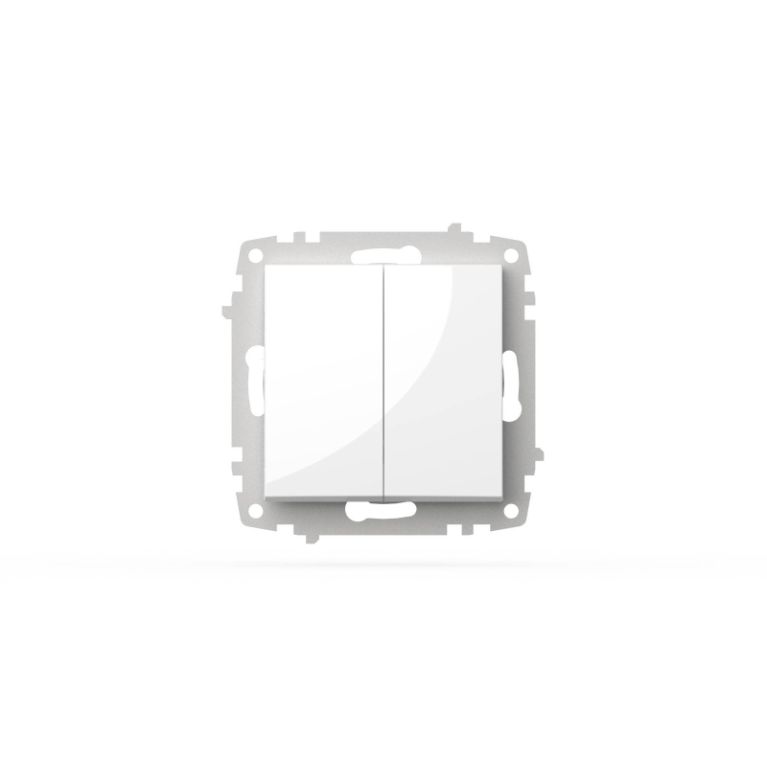 Выключатель двухклавишный ELBI Zena Vega 609-015600-202