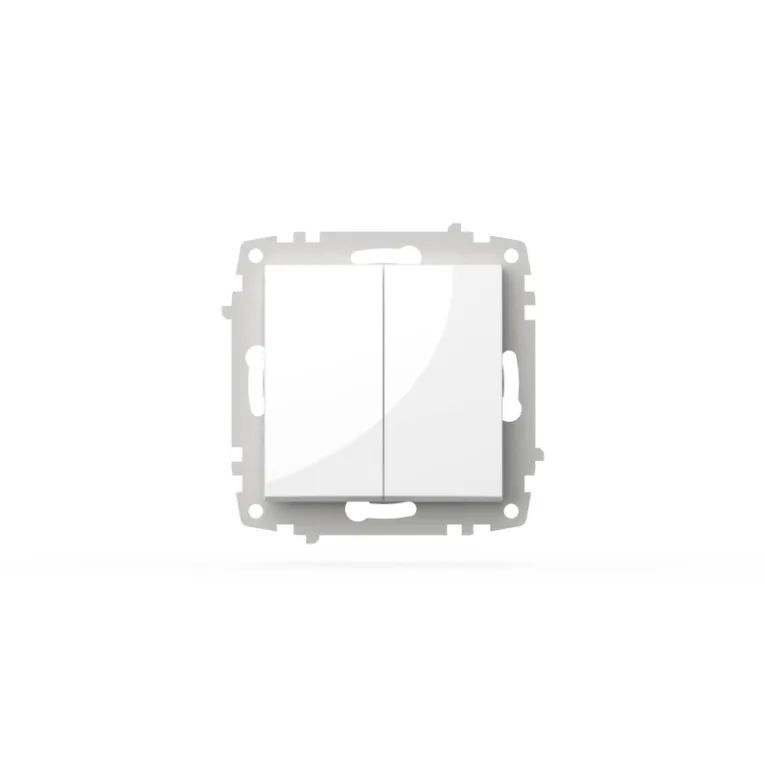 Выключатель двухклавишный ELBI Zena Vega 609-015600-202