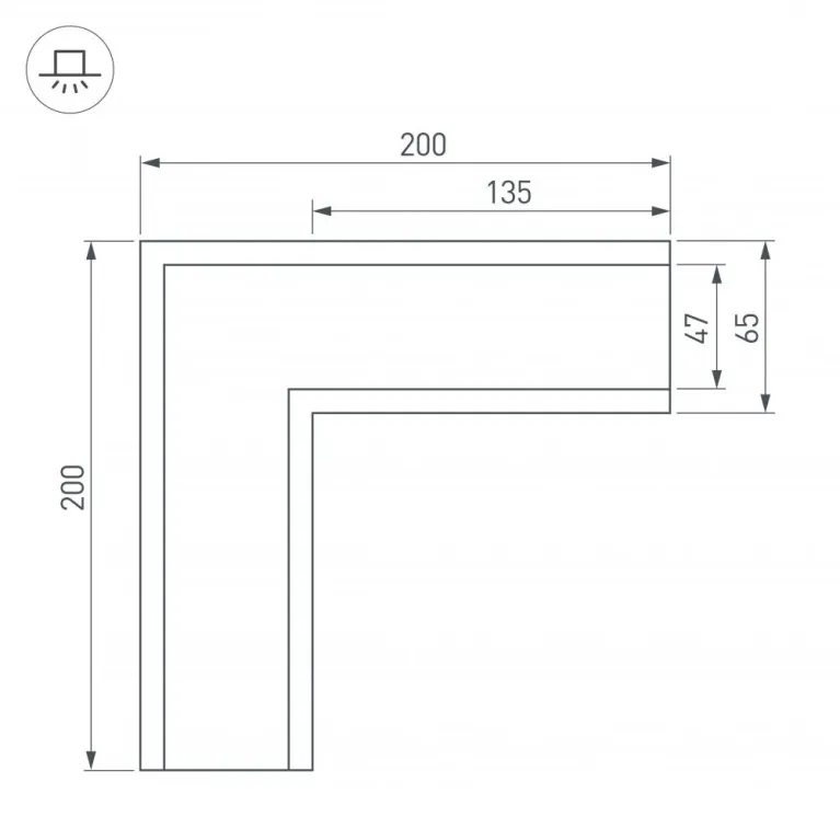 Соединитель профиля Arlight SL-LINIA 030126