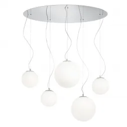 Подвесная люстра Ideal Lux Mapa Sp5 Bianco