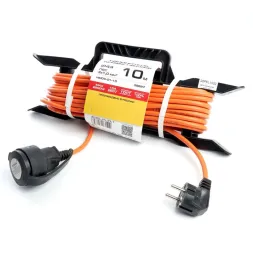 Удлинитель-шнур на рамке 1-местный Feron HM04-01-10 39627