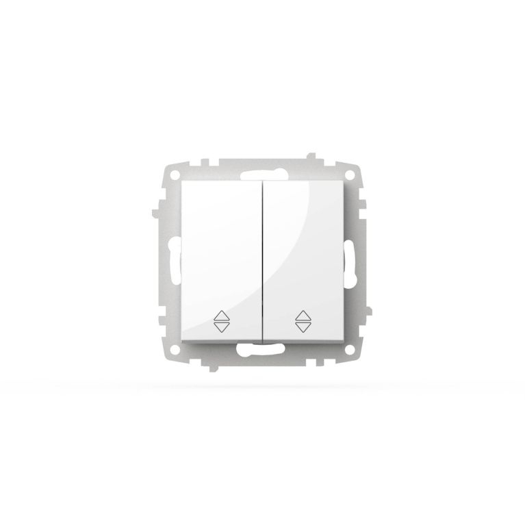 Переключатель двухклавишный проходной ELBI Zena Vega 609-015600-211