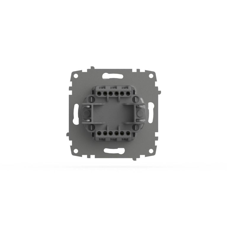 Переключатель двухклавишный проходной ELBI Zena Vega 609-015600-211