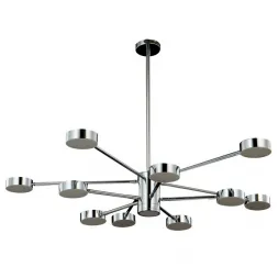 Люстра на штанге Crystal Lux GORACIO SP10+1 D1100 CHROME