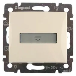 Выключатель карточный Legrand Valena с выдержкой времени и подсветкой слоновая кость 774134