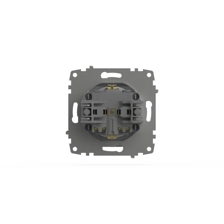 Розетка с крышкой и заземлением ELBI Zena Vega 609-015600-218