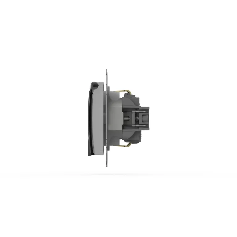 Розетка с крышкой и заземлением ELBI Zena Vega 609-015600-218