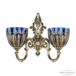 Бра Bohemia Ivele Verona 7203B14/2/175 GB P1 U Amber-Blue/H-1I