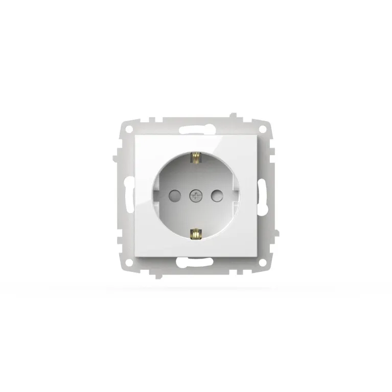 Розетка с заземлением и защитой от детей ELBI Zena Vega 609-015600-243
