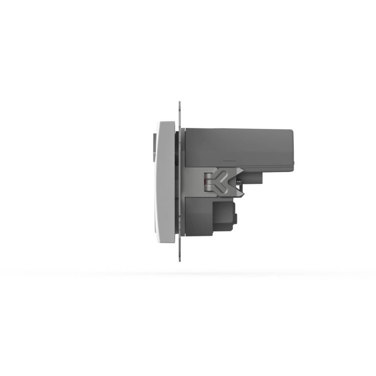 Розетка с заземлением и защитой от детей + два входа USB для заряда устройства ELBI Zena Vega 609-01