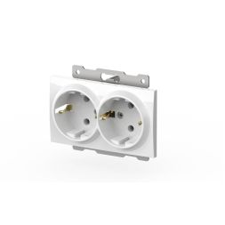 Розетка двухместная с заземлением ELBI Zena Vega 609-015600-907