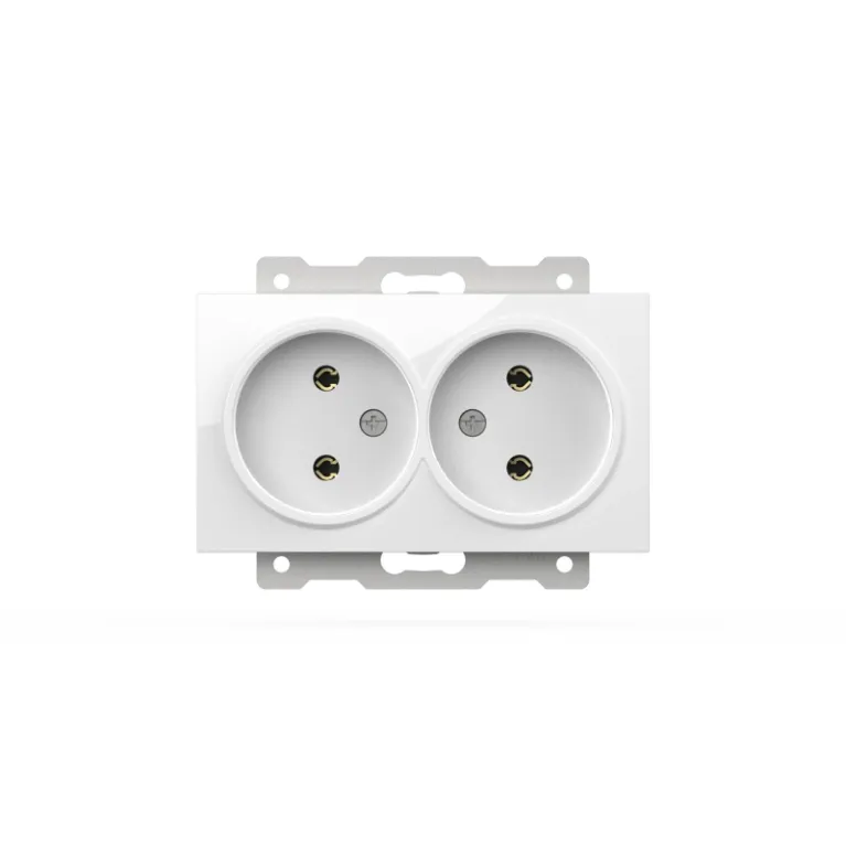 Розетка двухместная без заземления ELBI Zena Vega 609-015600-908