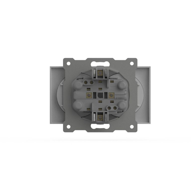Розетка двухместная без заземления ELBI Zena Vega 609-015600-908