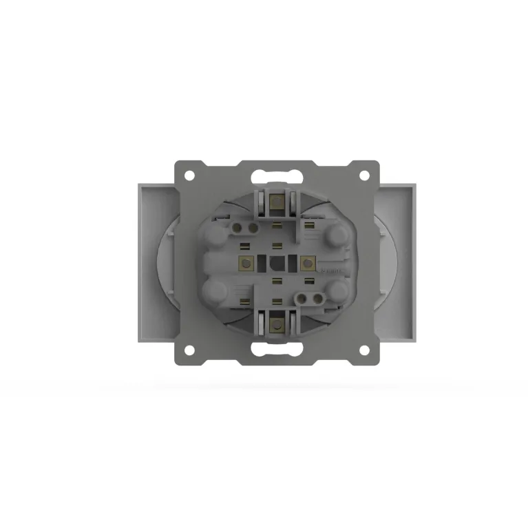 Розетка двухместная без заземления ELBI Zena Vega 609-015600-908