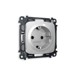 Комплект механизма розетки с/з на винтовых зажимах Ambrella Volt Omega MO406010
