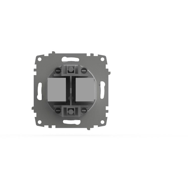 Розетка компьютерная двухместная ( Cat 6) ELBI Zena Vega 609-015600-248