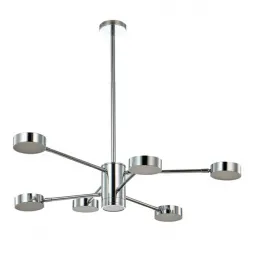 Люстра на штанге Crystal Lux GORACIO SP6+1 D800 CHROME