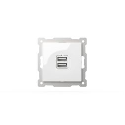 Розетка USB 5V 2,1A 2-я ELBI Zena Vega 609-015600-143