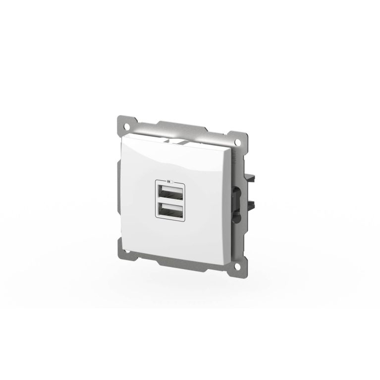 Розетка USB 5V 2,1A 2-я ELBI Zena Vega 609-015600-143