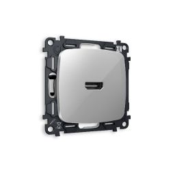 Комплект механизма розетки HDMI 2.0 40V/500mA 2.0GHz 5-18Gbit/s Ambrella Volt Omega MO414010