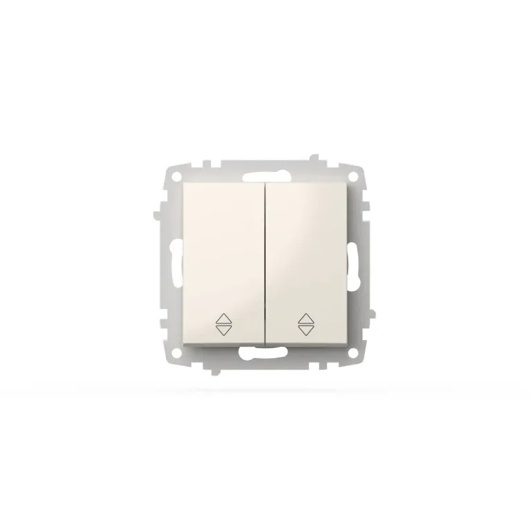 Выключатель проходной двухклавишный ELBI Zena Vega 609-010200-211