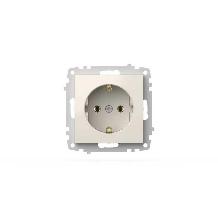 Розетка с заземлением ELBI Zena Vega 609-010200-217