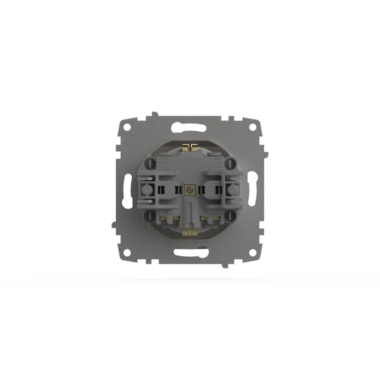 Розетка с крышкой и заземлением ELBI Zena Vega 609-010200-218