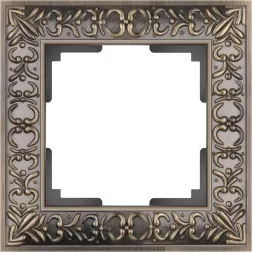 Рамка Antik на 1 пост бронза WL07-Frame-01 4690389054358