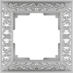 Рамка Antik на 1 пост жемчужный WL07-Frame-01 4690389063497