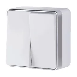 Выключатель двухклавишный Werkel Gallant белый W5020001 4690389164118