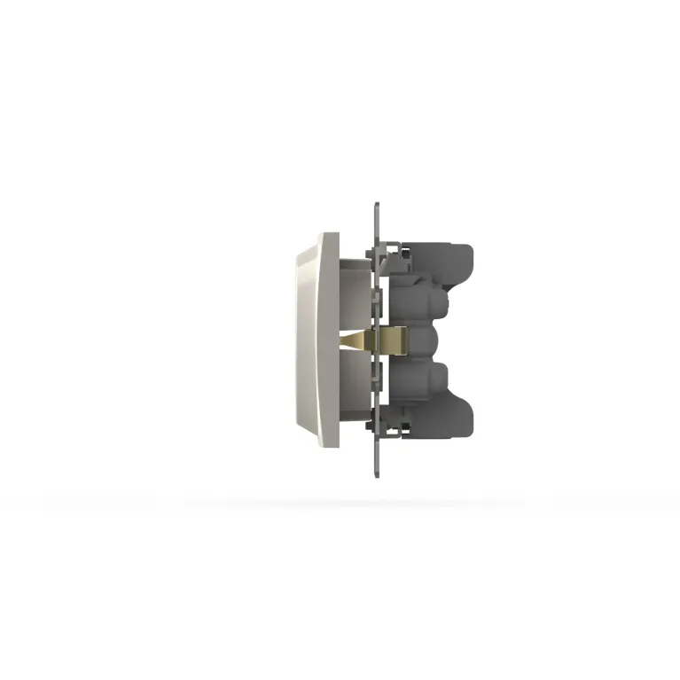 Розетка двухместная с заземлением ELBI Zena Vega 609-010200-907