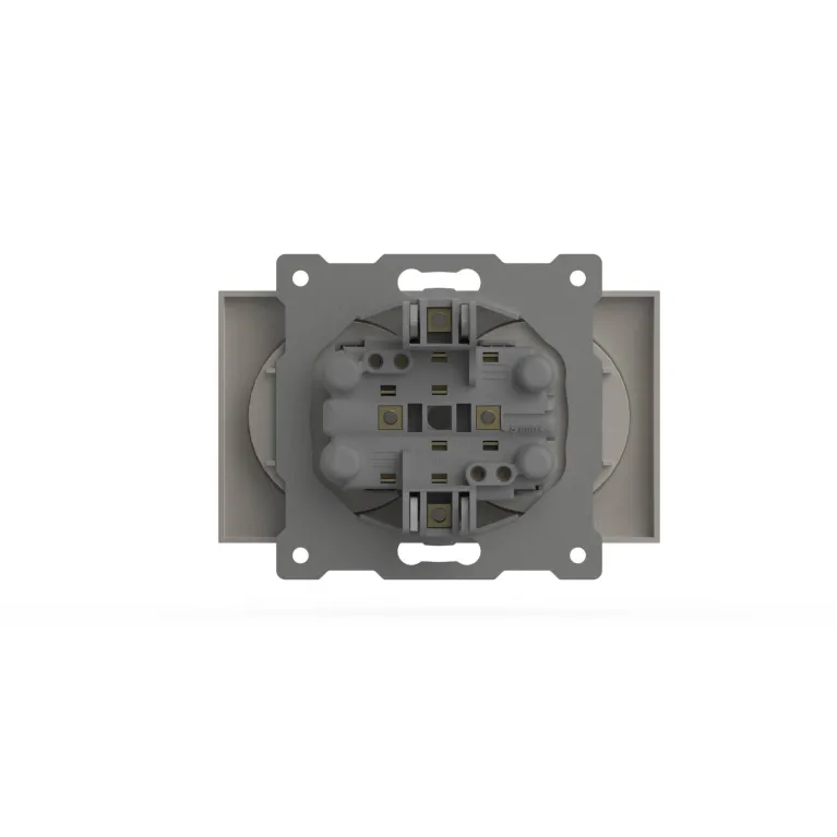 Розетка двухместная без заземления ELBI Zena Vega 609-010200-908