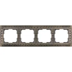 Рамка Antik на 4 поста бронза WL07-Frame-04 4690389054389