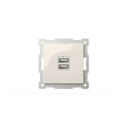Розетка USB 5V 2,1A 2-я ELBI Zena Vega 609-010200-143