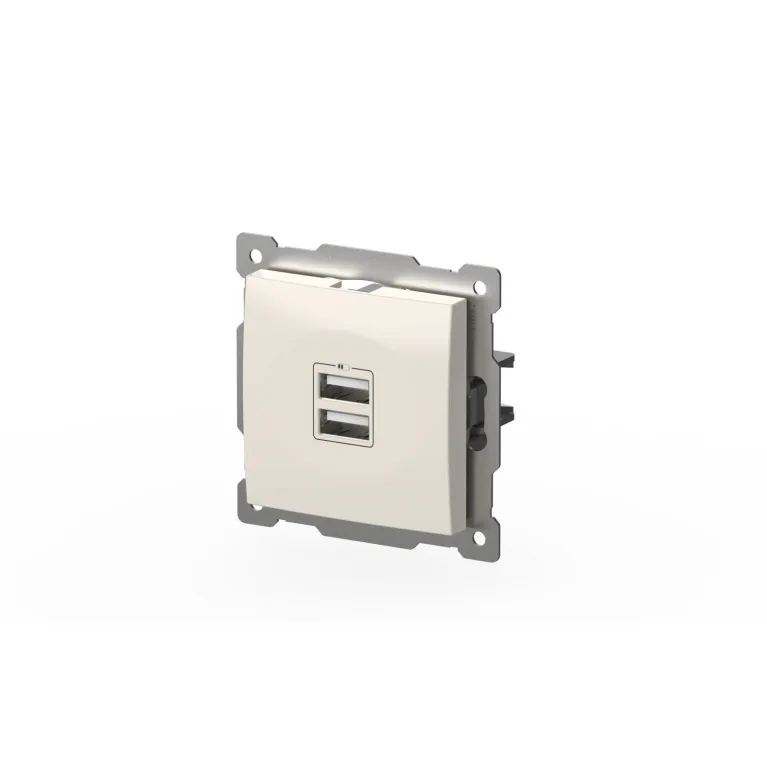 Розетка USB 5V 2,1A 2-я ELBI Zena Vega 609-010200-143