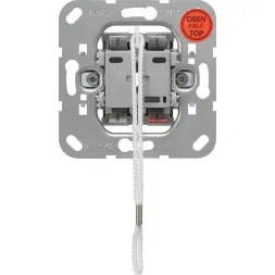 Переключатель одноклавишный перекрестный Gira System 55 со шнурком 10A 250V 014600