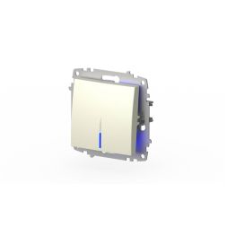 Выключатель одноклавишный с подсветкой ELBI Zena Vega 609-010300-201