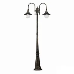 Садово-парковый светильник Ideal Lux Cima Pt2 Nero Antico