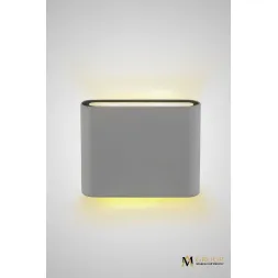 Уличный настенный светильник AM Group AM243-2X5W WH 4000K
