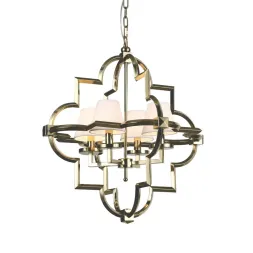 Подвесная люстра Delight Collection Mandeville KM0728P-4M brass/white