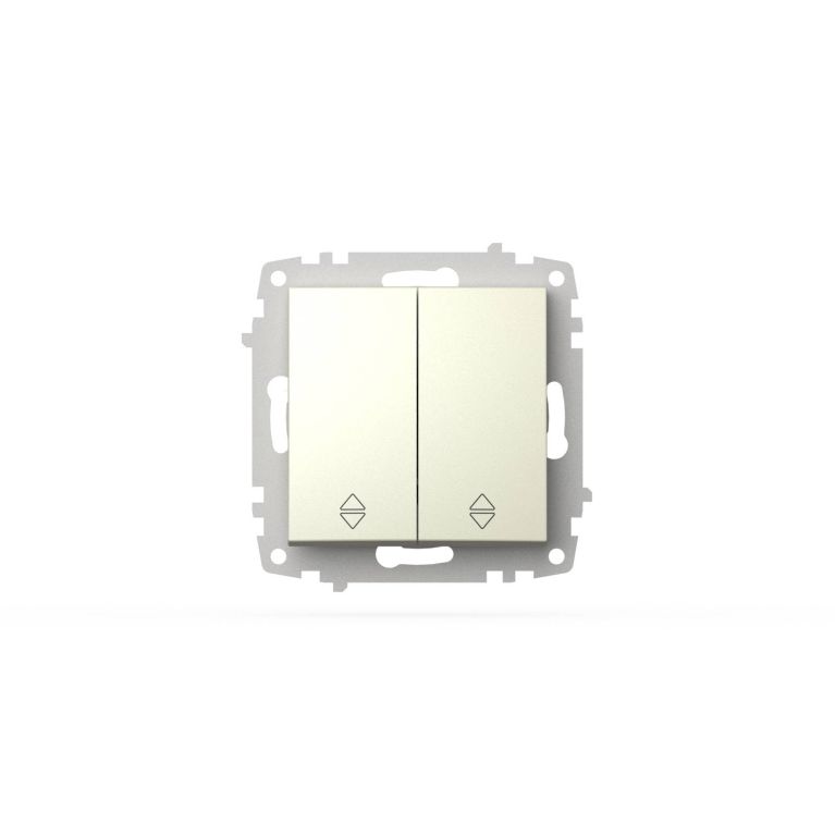 Выключатель двухклавишный проходной ELBI Zena Vega 609-010300-211