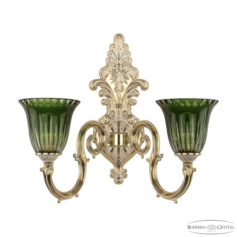 Бра Bohemia Ivele Verona 7203B15/2/210 GW P2 U Clear-Green/H-1K