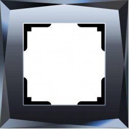 Рамка Diamant на 1 пост черный WL08-Frame-01 4690389054396