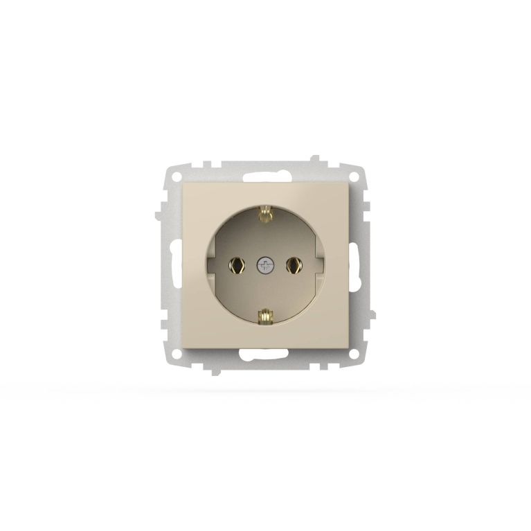 Розетка с заземлением ELBI Zena Vega 609-010300-217