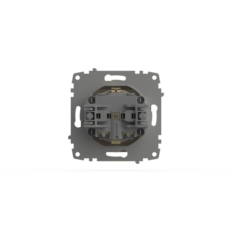 Розетка с крышкой и заземлением ELBI Zena Vega 609-010300-218