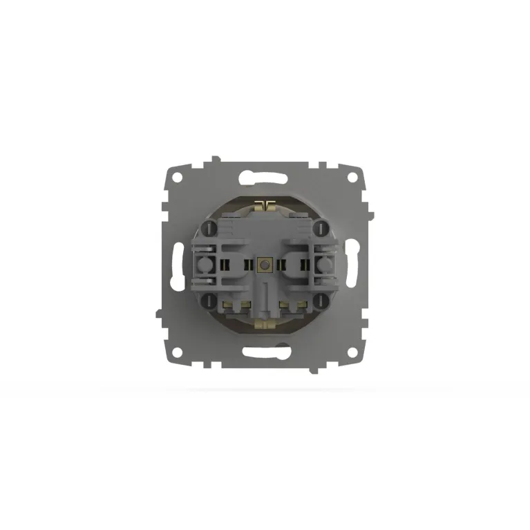 Розетка с крышкой и заземлением ELBI Zena Vega 609-010300-218